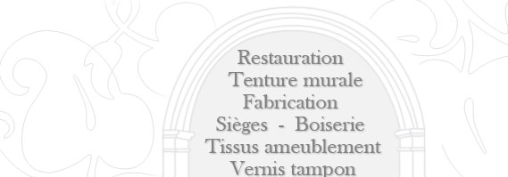 La vitrine de l?Atelier, notre atelier de menuiserie ?b?nisterie, install? ? Tournus en Bourgogne du Sud, travaille en restauration pour les Monuments Historiques. Nous r?alisons pour les particuliers de la cr?ation ou de la restauration, que ce soit pour vos meubles, boiseries, menuiseries, consoles, biblioth?ques, portes et en tapisserie : si?ges, fauteuils, canap?s, berg?res, m?ridiennes, salons. Notre magasin vous conseille en d?coration : murs, plafonds, parquets, portes, meubles, et r?alise vos projets en couture d?ameublement : rideaux, stores, dessus de lit?